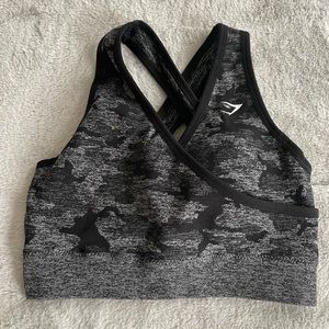 Gymshark Camo sports bra, Size Small